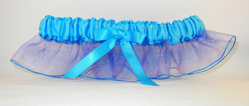 Turquoise Ombre Prom Garter